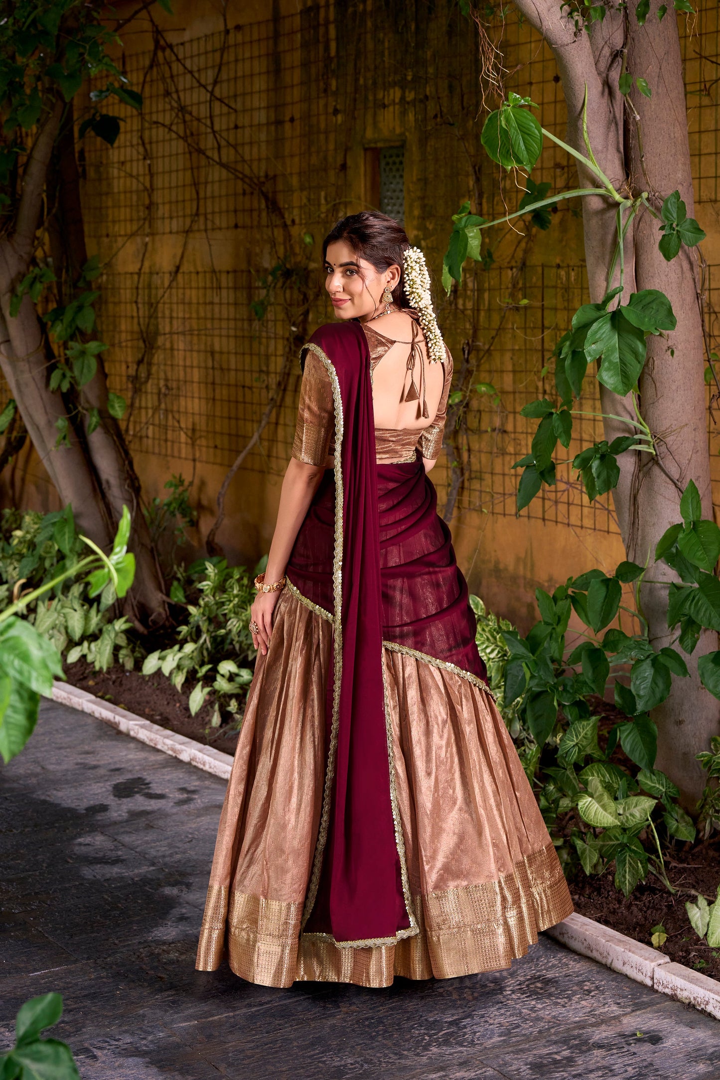 DUPIAN SILK ZARI WEAVING LEHENGA CHOLI WITH DUPATTA (TT19)