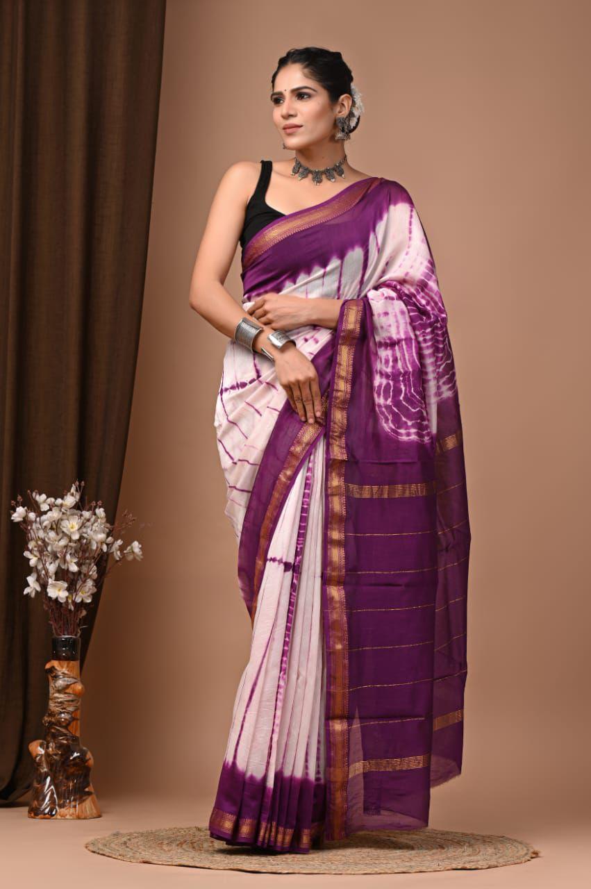 Premium Maheshwari Silk Saree (SWSRMAH82)
