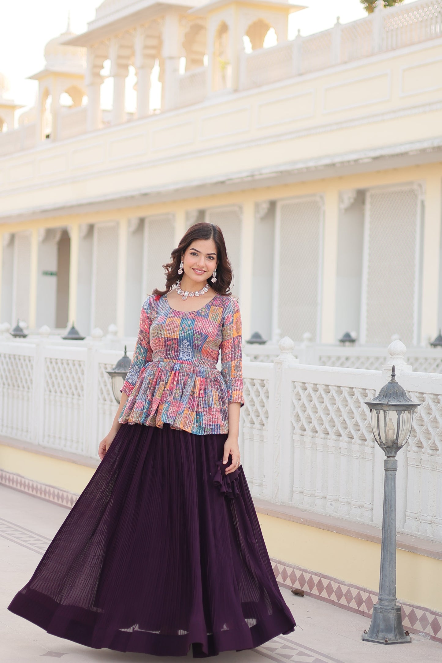 Tilton Premium Designer Sequins Embroiderd Readymade Co-ord Set