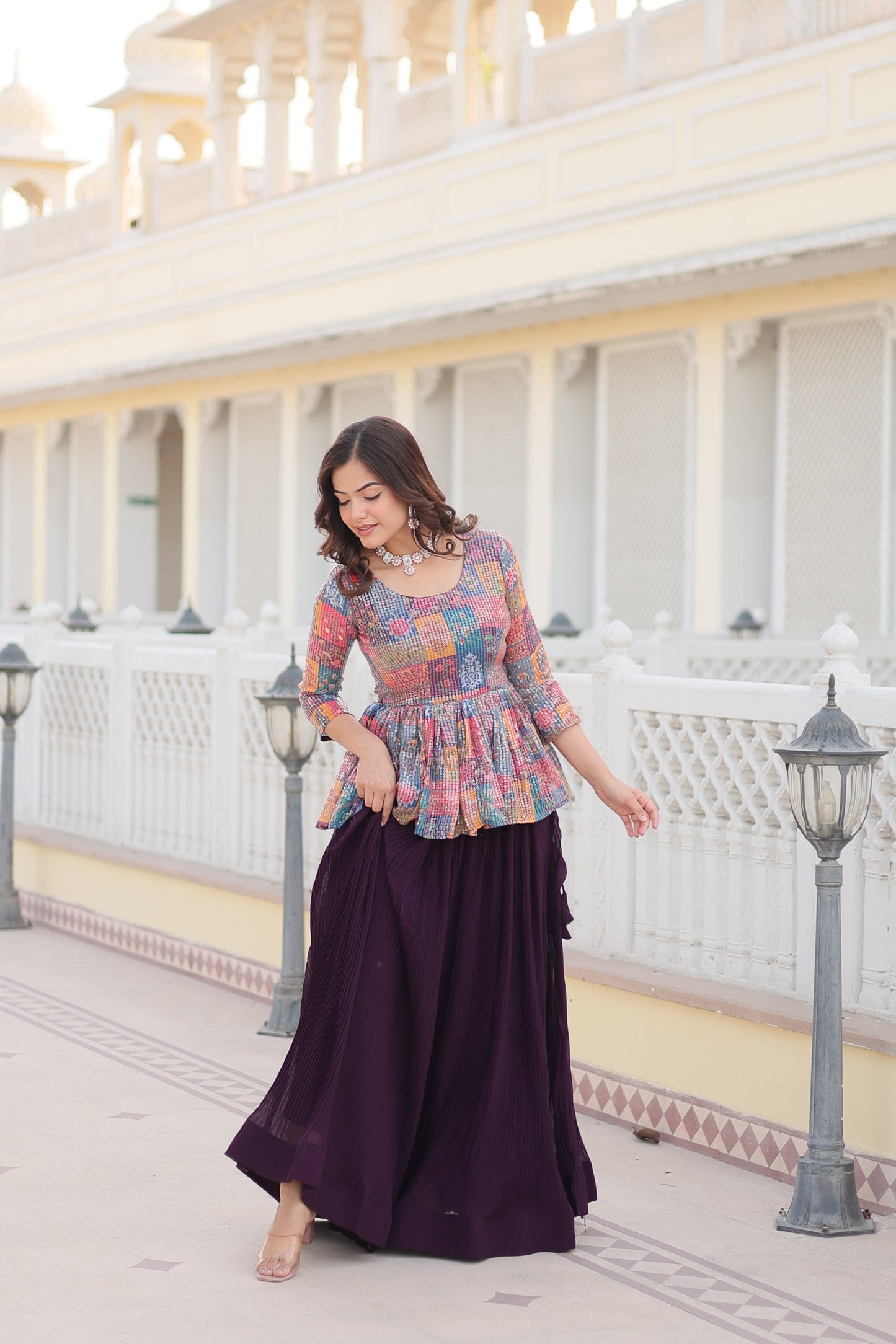 Tilton Premium Designer Sequins Embroiderd Readymade Co-ord Set