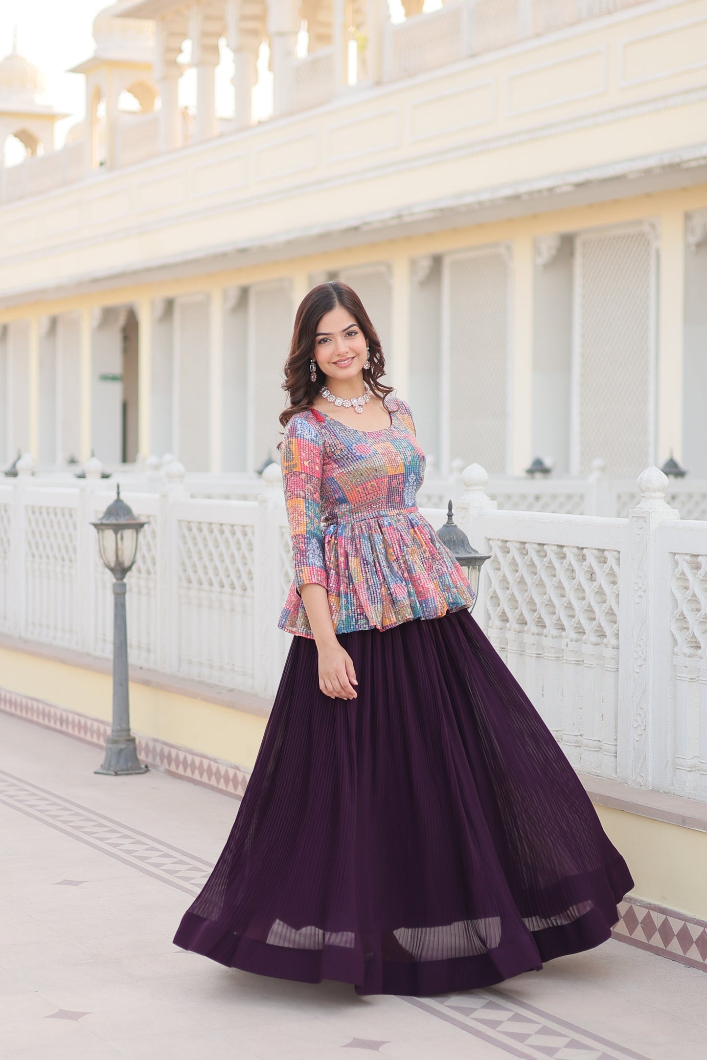 Tilton Premium Designer Sequins Embroiderd Readymade Co-ord Set