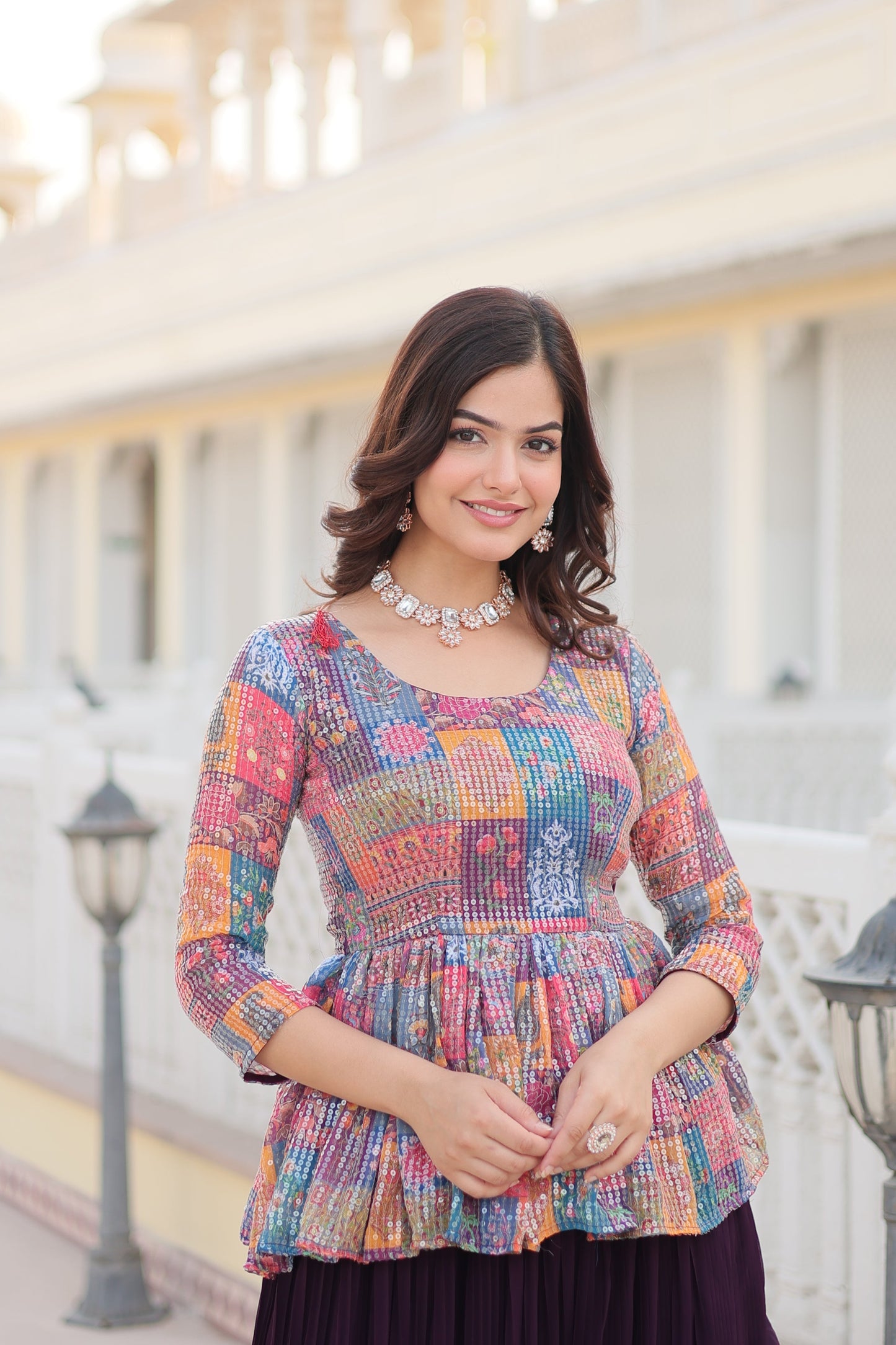 Tilton Premium Designer Sequins Embroiderd Readymade Co-ord Set