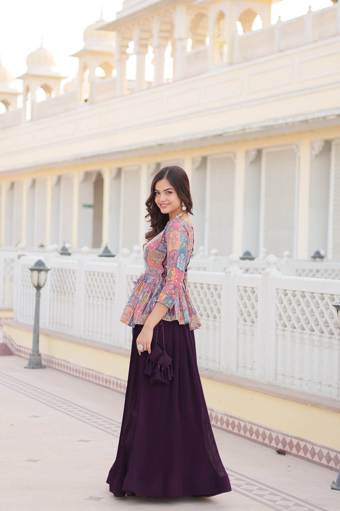 Tilton Premium Designer Sequins Embroiderd Readymade Co-ord Set