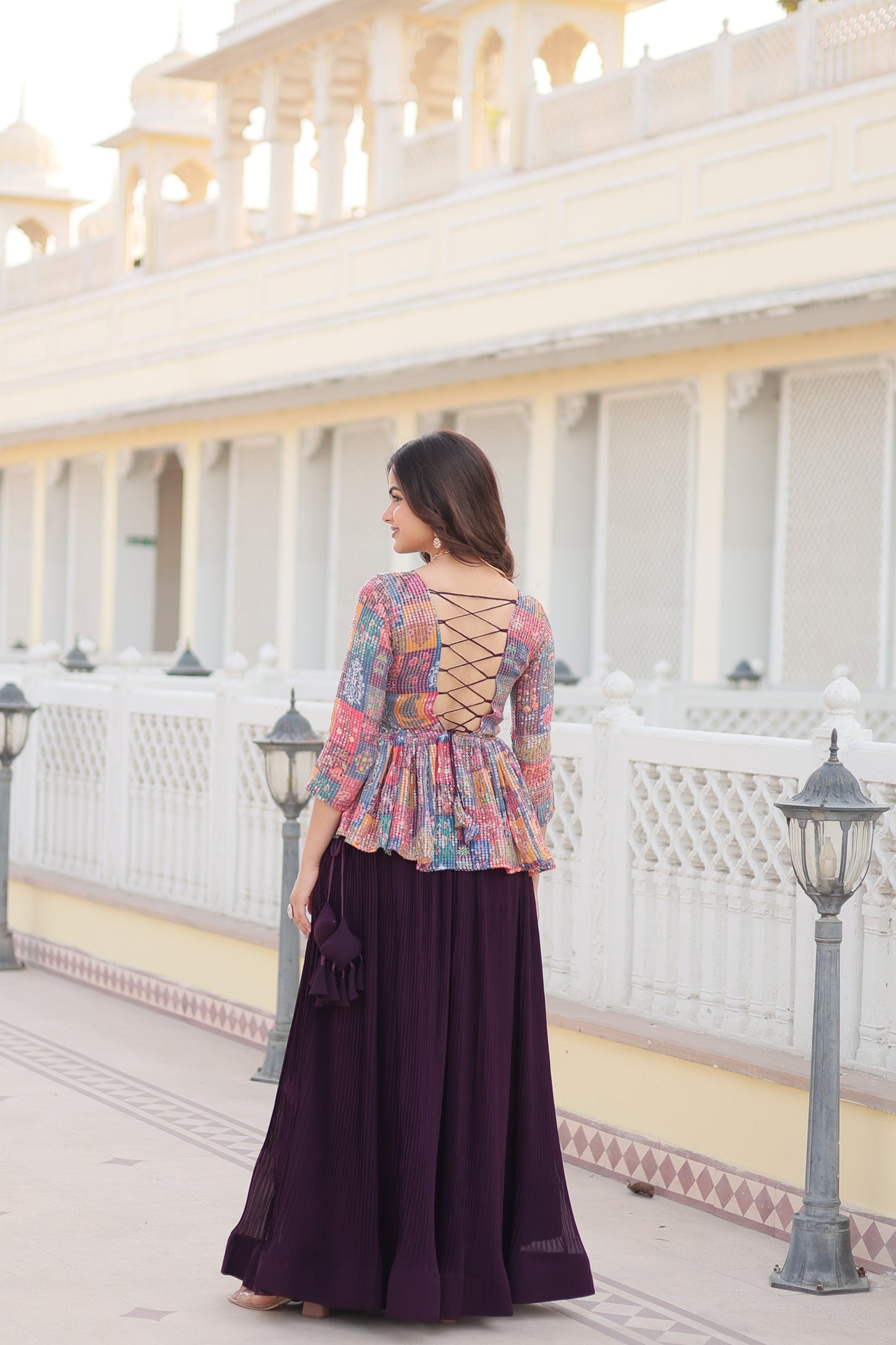 Tilton Premium Designer Sequins Embroiderd Readymade Co-ord Set