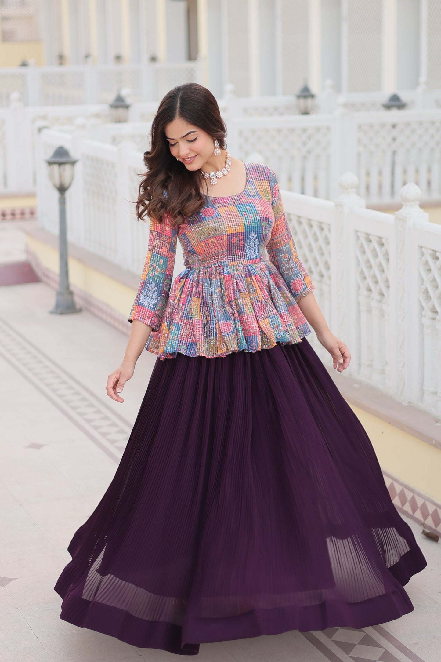 Tilton Premium Designer Sequins Embroiderd Readymade Co-ord Set