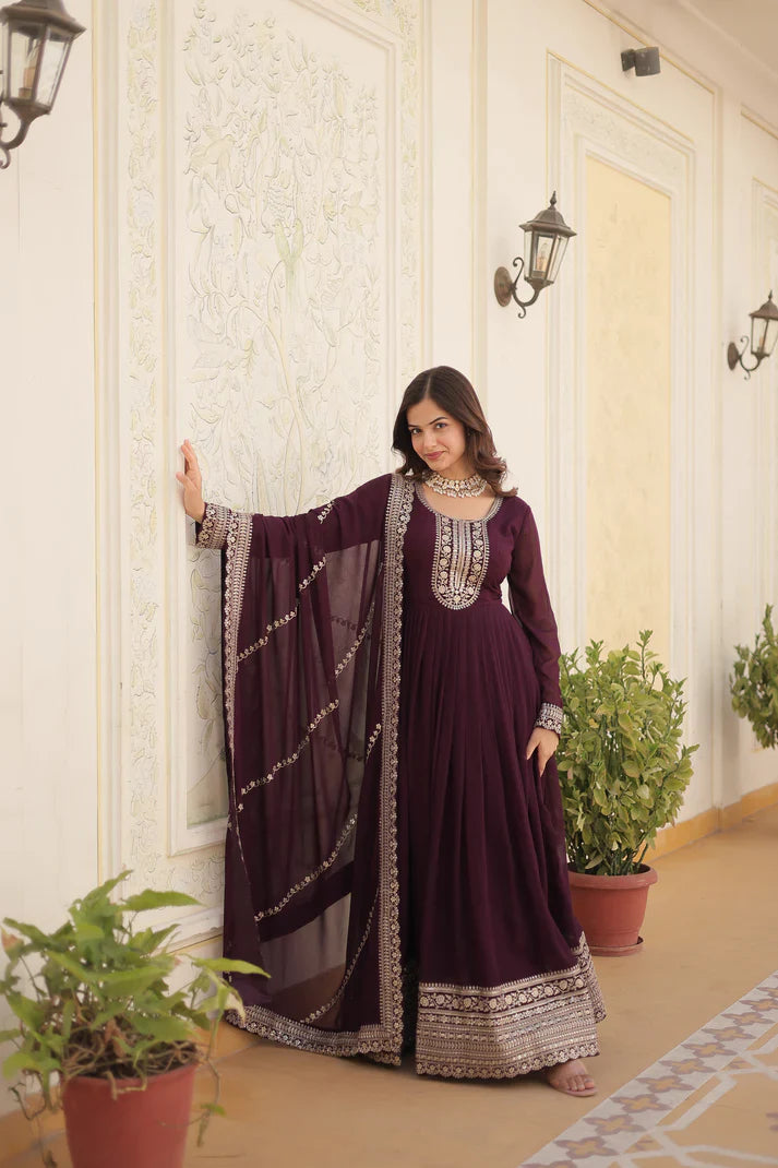 PREMIUM DESIGNER GOWN WITH DUPATTA(WD03) (01)