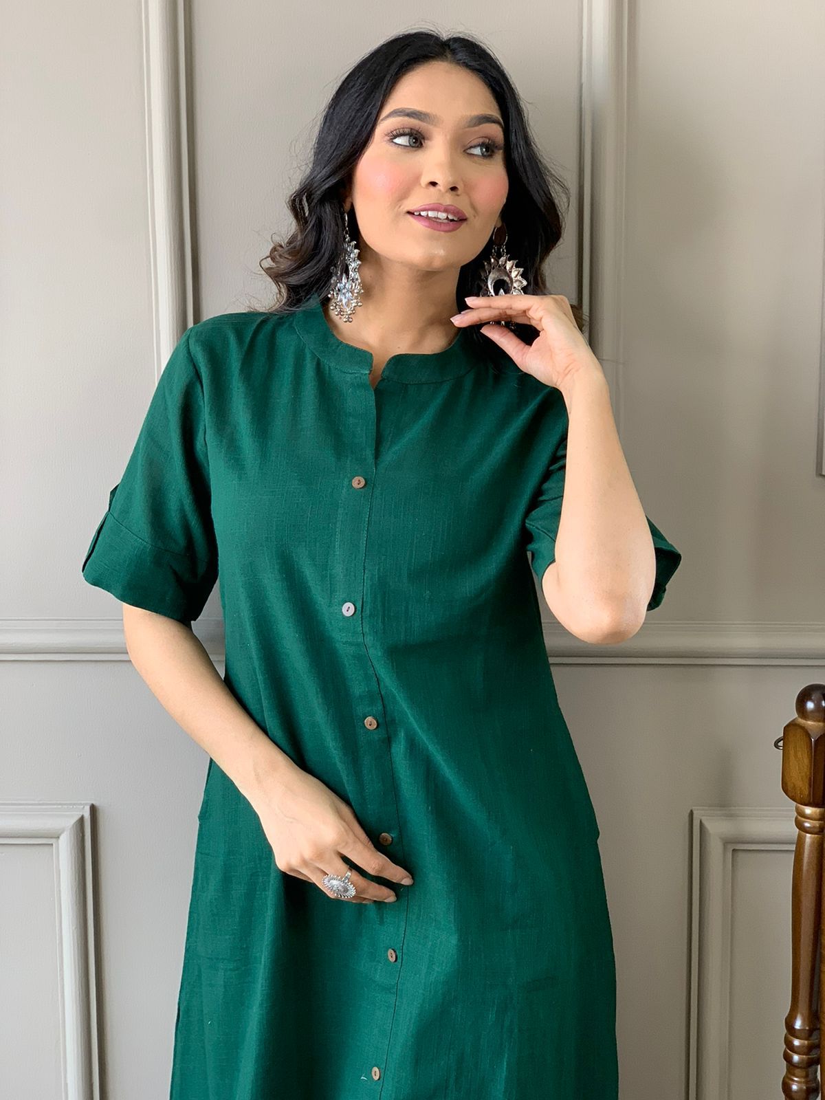Launching Designer Co-erd set in Aline kurti pattern paired with Ankle length plazo giving perfect outfit and deliberate choice about your look.....๐๐