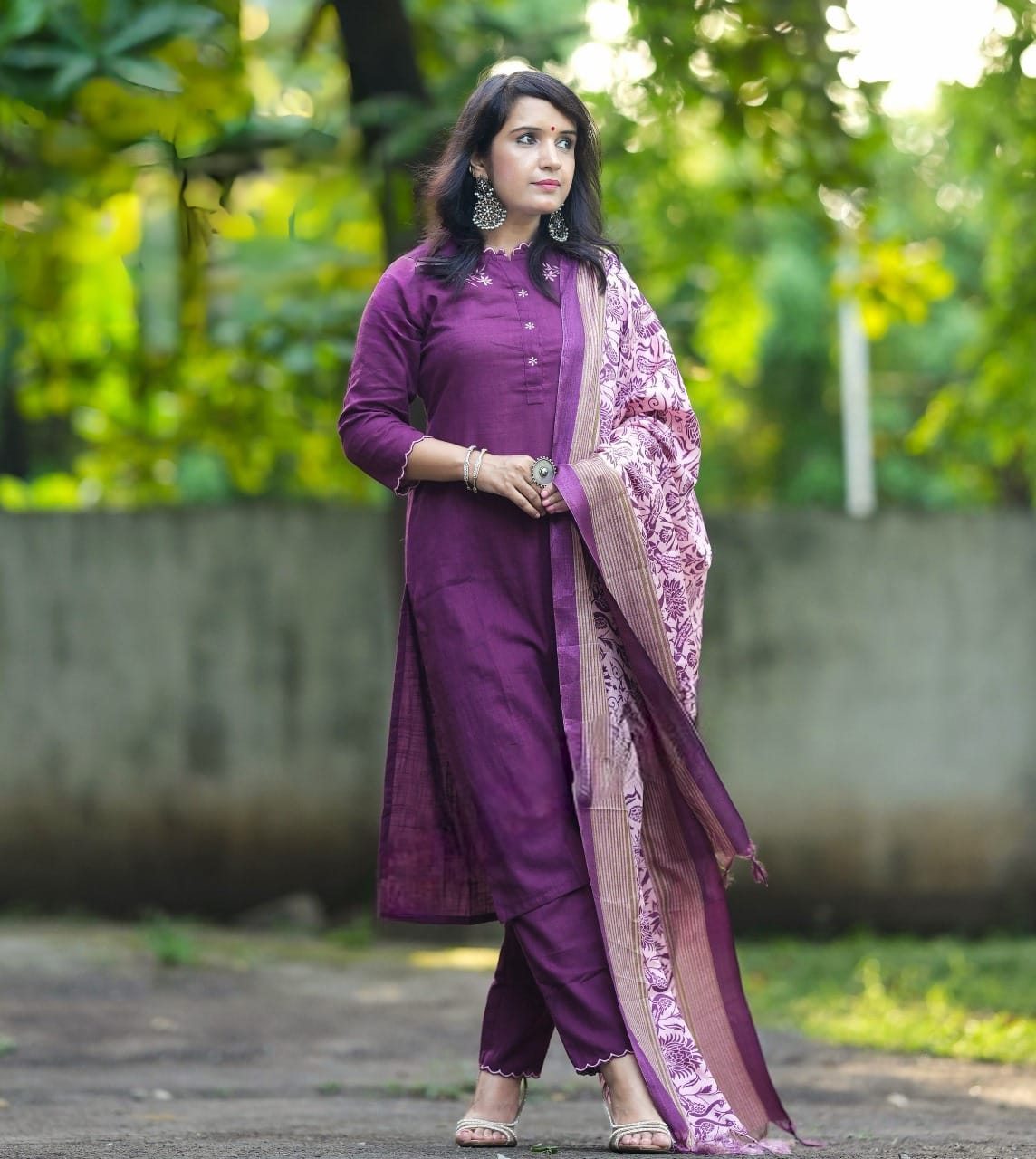 PARIDHAN BY PRERNA COLLECTION'S EXCLUSIVE COTTON KURTI WITH EMBROIDERY WORK (NFRD45)