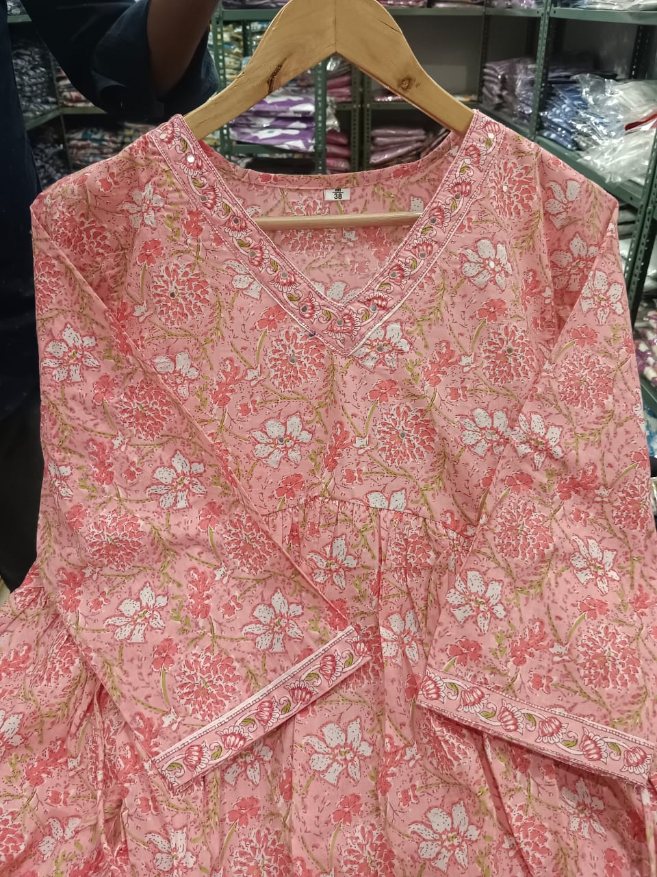 Presenting New Cotton Festival Collection In Pure Cotton With Hand And Adda mirror Work kurti And pant Dupatta Set Fully Stitched Ready To Wear ๐ฅ๐๐ฅฐ
