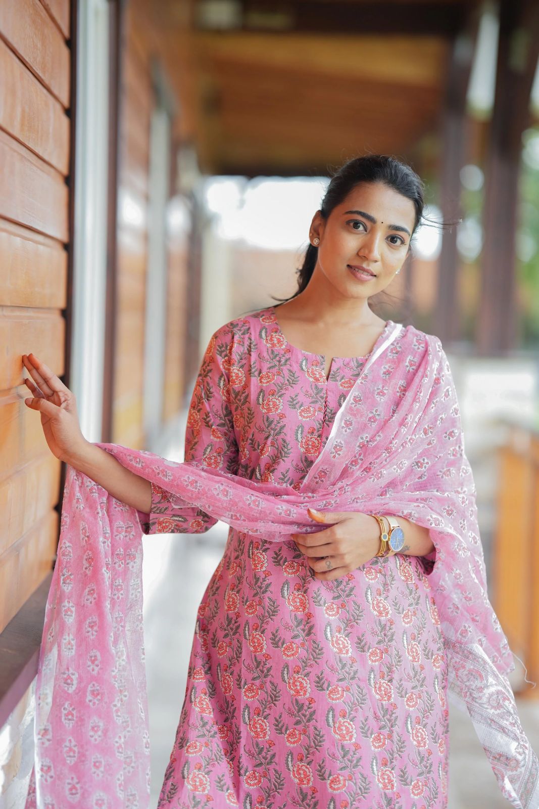 🌹🌹Pure fine Cotton fabric Kurti with Pant with cotton 100-100 Dupatta🌹🌹