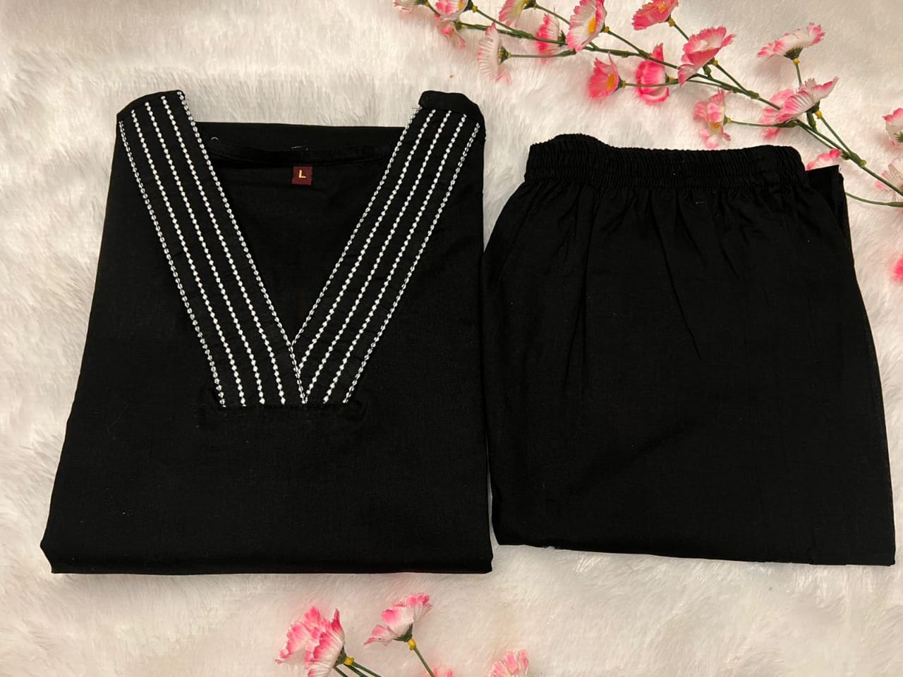 Upgrade your office wear wardrobe with this classy  kurti embroidery work detailing with (WACD70)