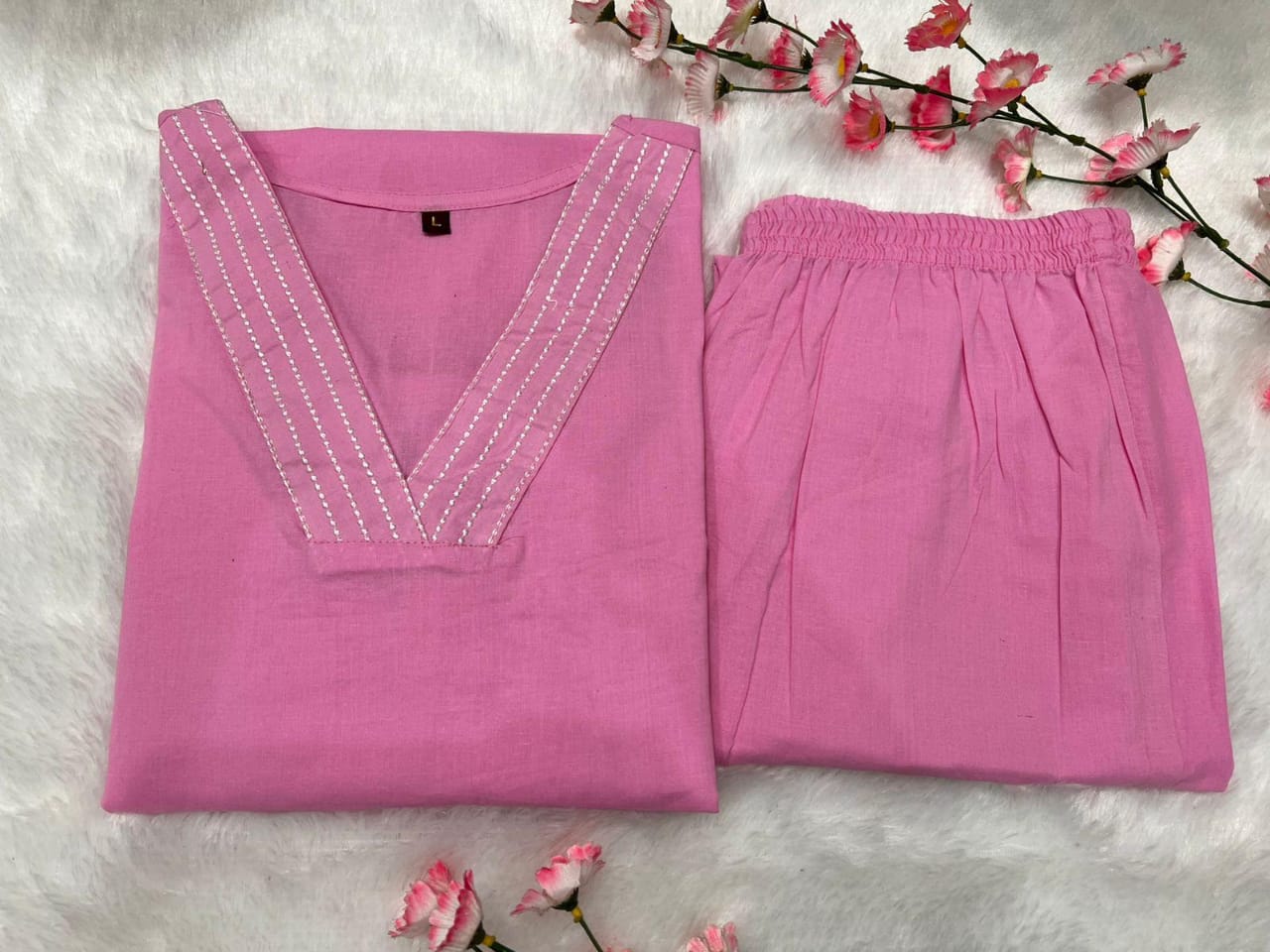 Upgrade your office wear wardrobe with this classy  kurti embroidery work detailing with (WACD69)