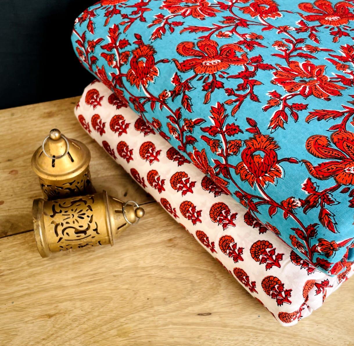 Exclusive Hand Block Printed Fabric Combo (SWCOM76)