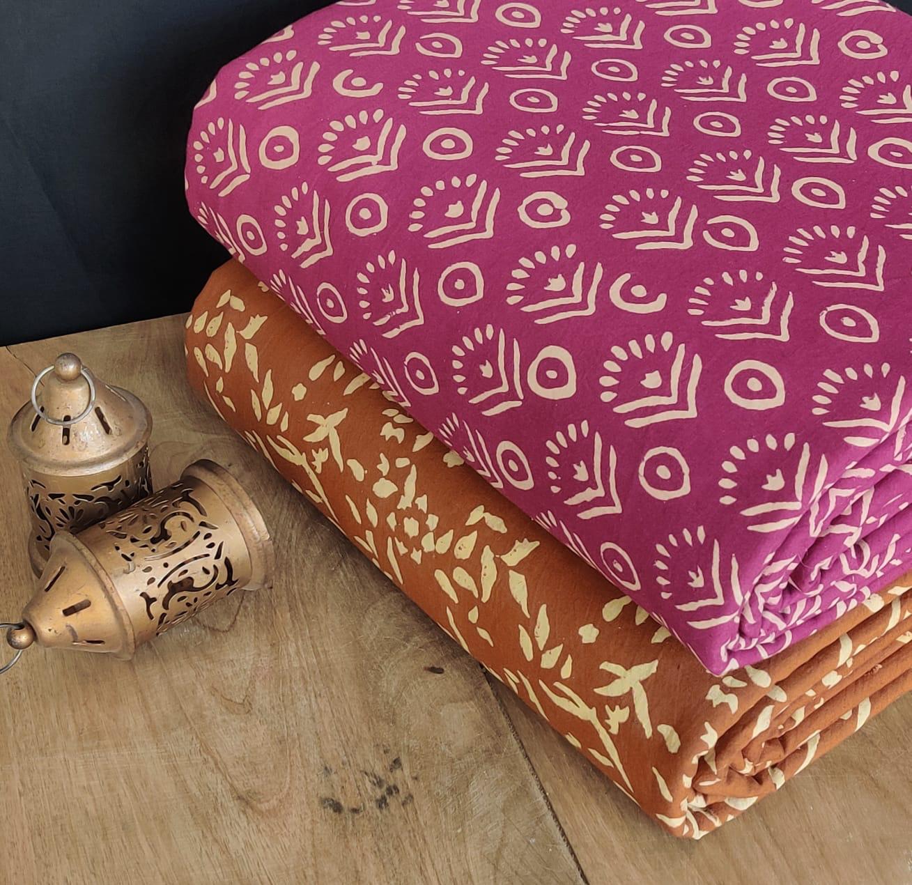 Exclusive Hand Block Printed Fabric Combo (SWCOM74)