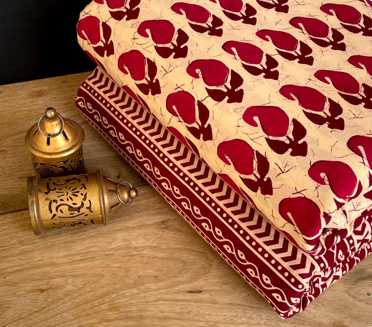 Exclusive Hand Block Printed Fabric Combo (SWCOM68)
