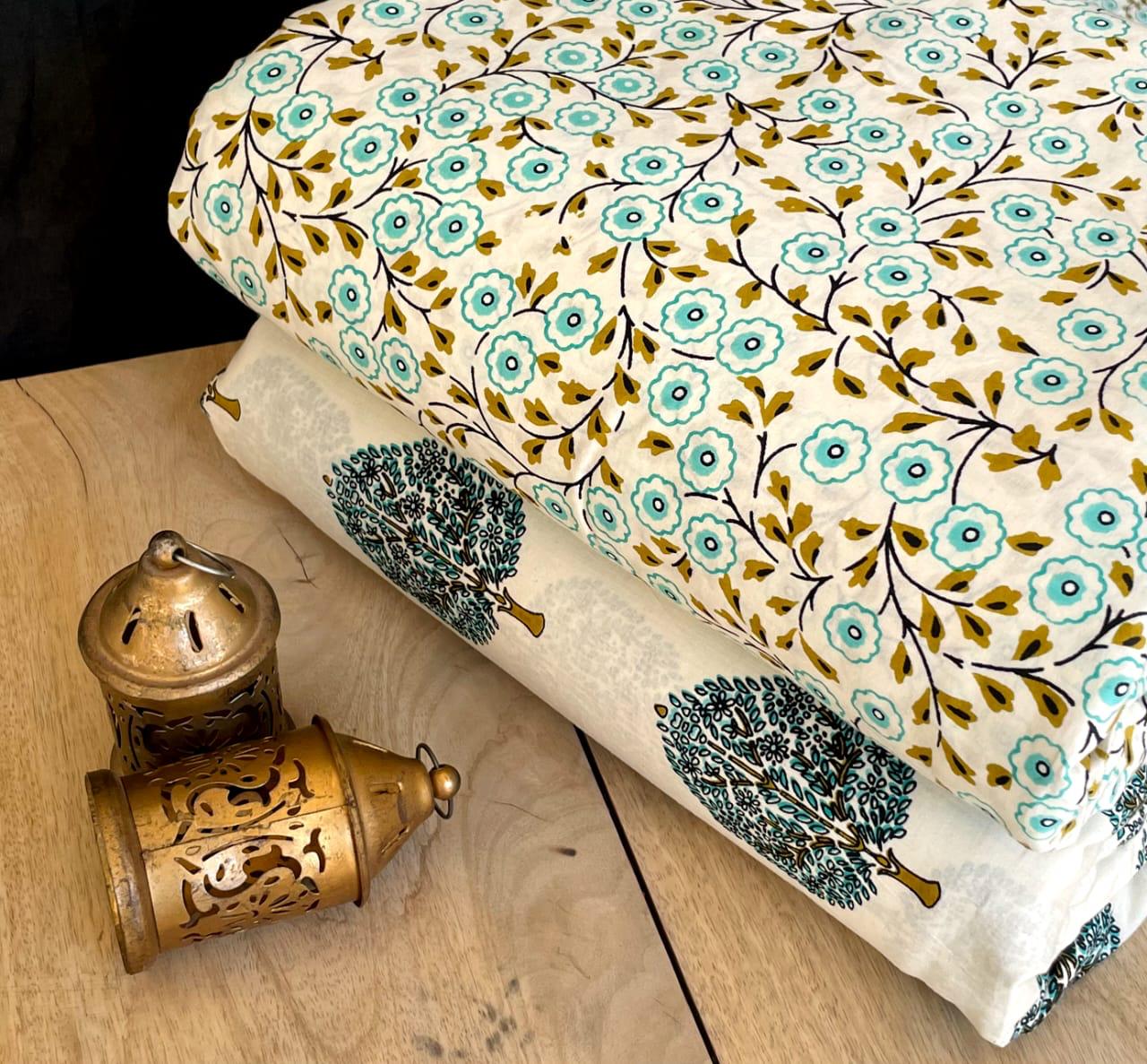 Exclusive Hand Block Printed Fabric Combo (SWCOM64)