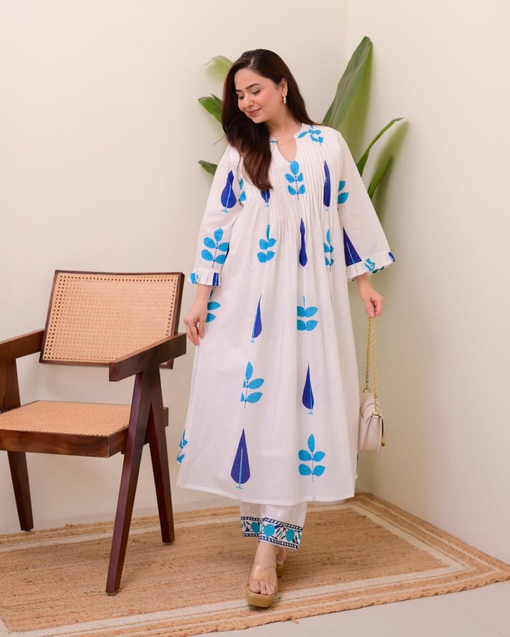 We are Launching a beautiful ππ Summer Special Taj Cotton Fabric in pintex design(WACD100)