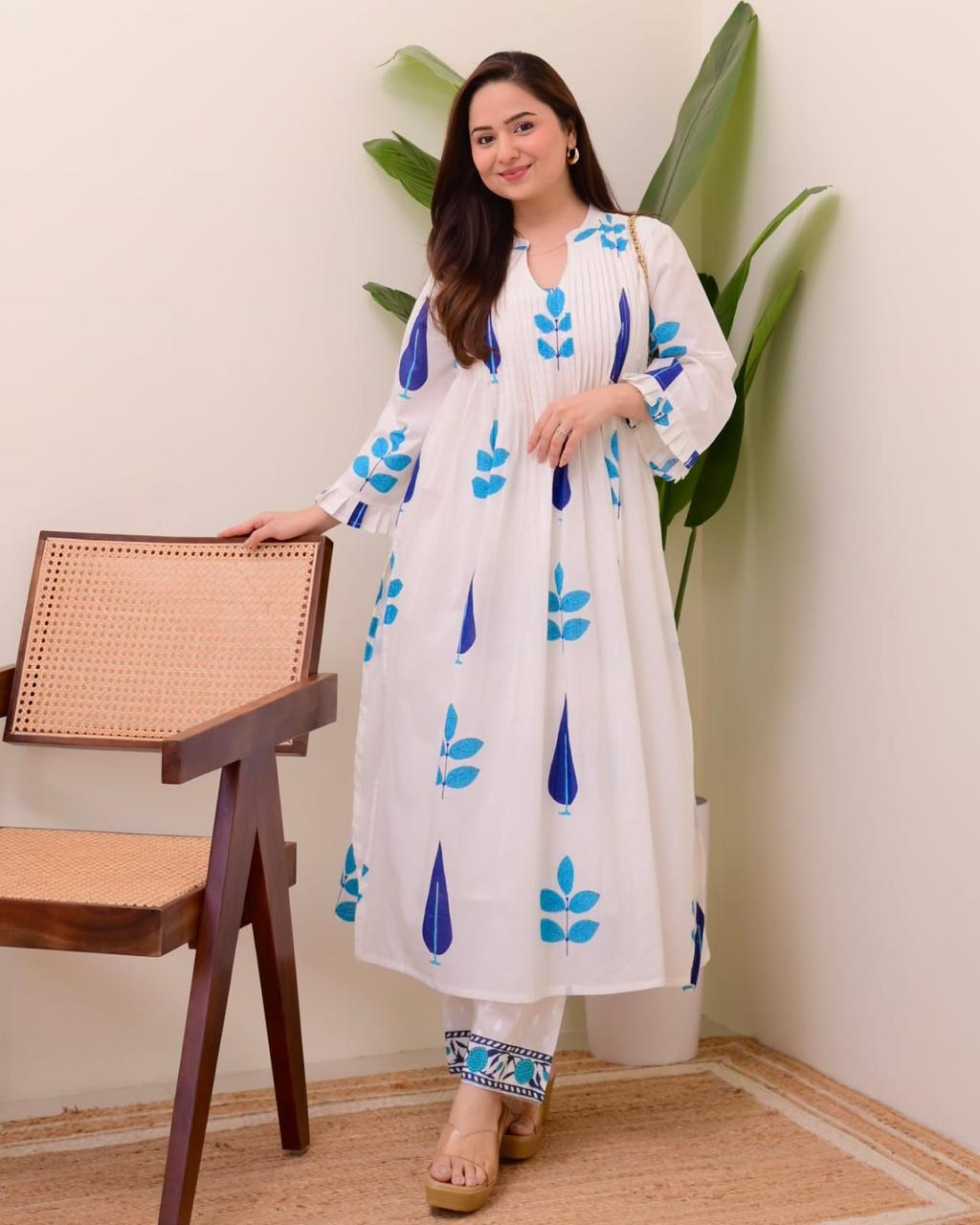 We are Launching a beautiful ππ Summer Special Taj Cotton Fabric in pintex design(WACD100)