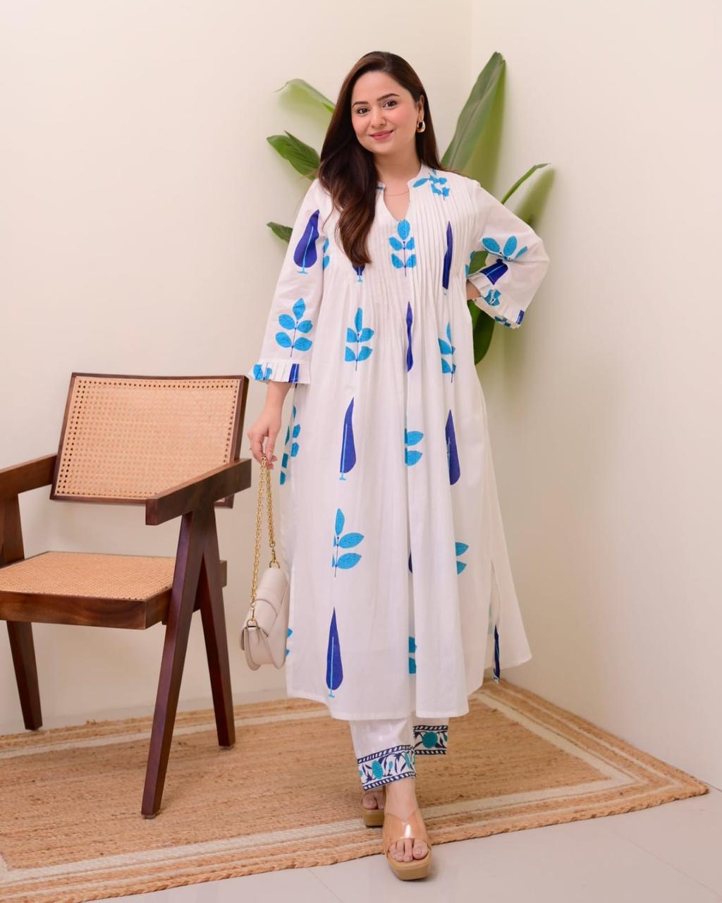 We are Launching a beautiful ππ Summer Special Taj Cotton Fabric in pintex design(WACD100)