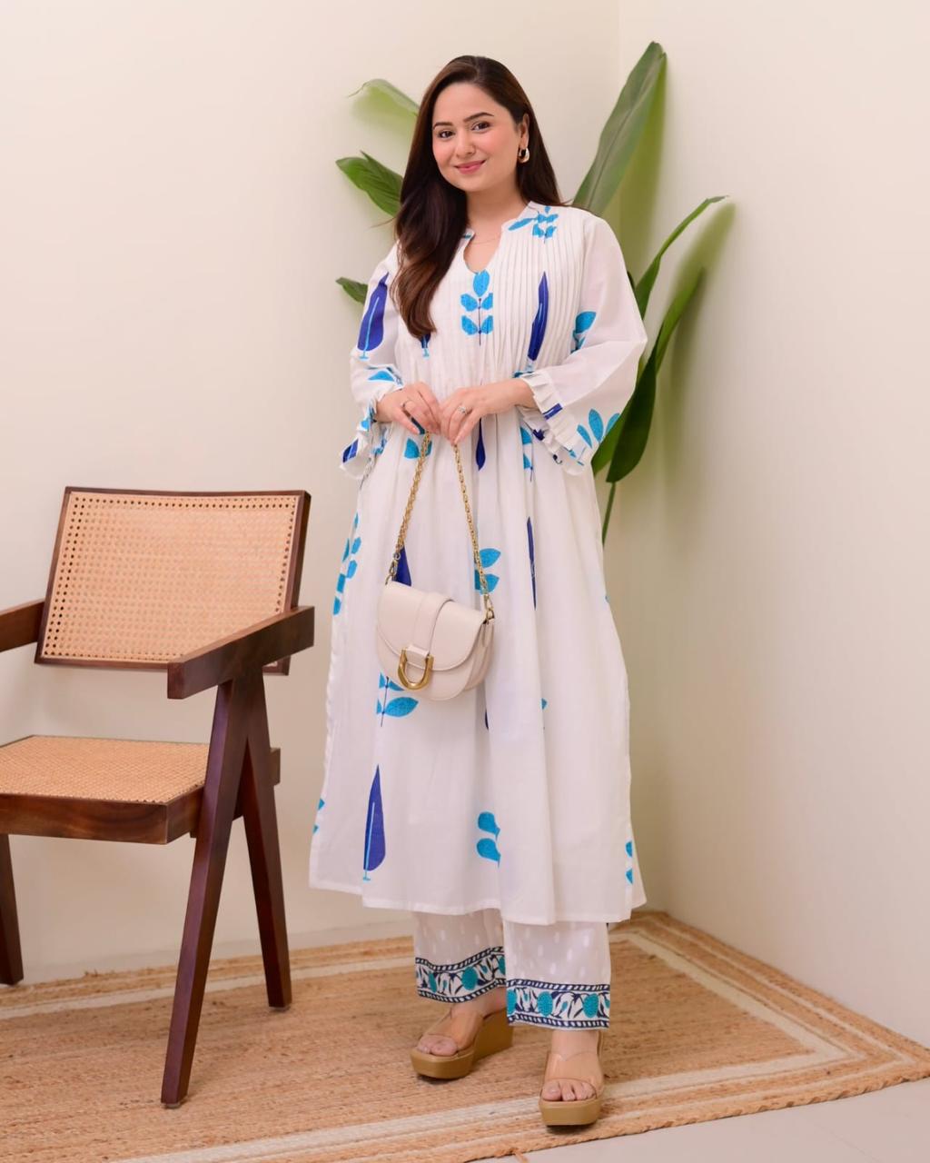 We are Launching a beautiful ππ Summer Special Taj Cotton Fabric in pintex design(WACD100)