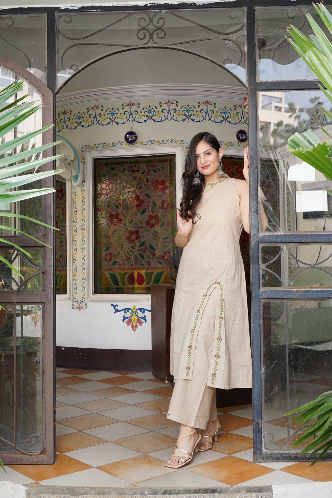 👉 *Presenting Beautifully aline Cotton kurta set Pure cotton slub (WACD116)