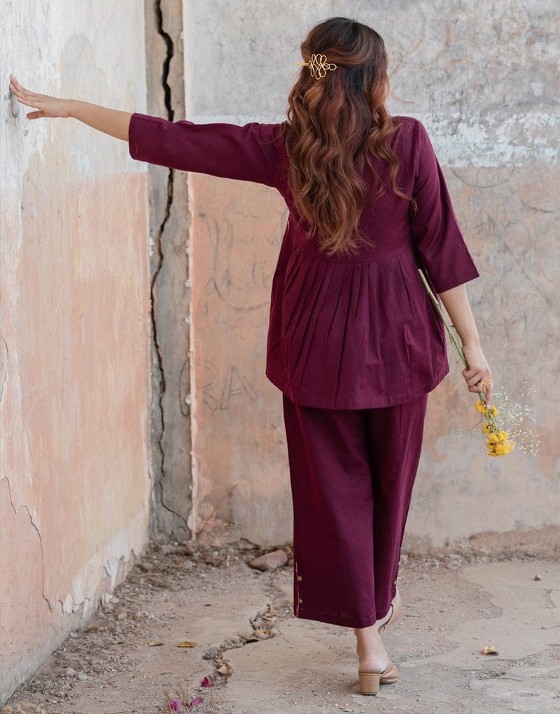 Flared silhouette with a comfort fit Delicate hand embroidery, (WACD127)
