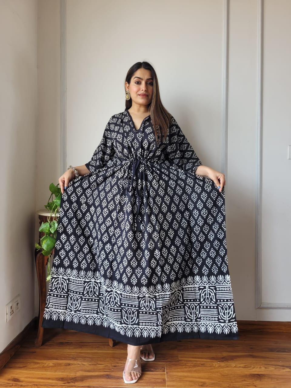 Exclusive New Added Hand Block printed KAFTAN 🔸️Authentic PRINT, with natural colours74