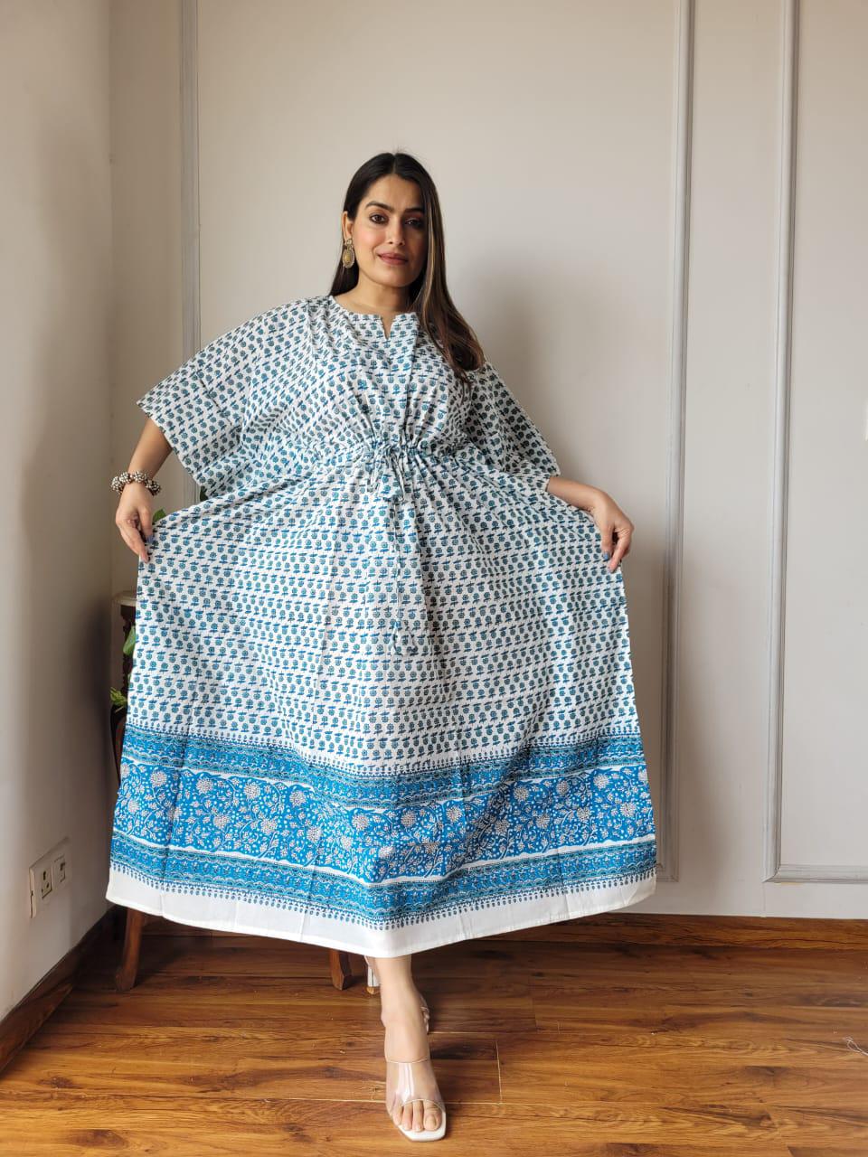 Exclusive New Added Hand Block printed KAFTAN 🔸️Authentic PRINT, with natural colours73