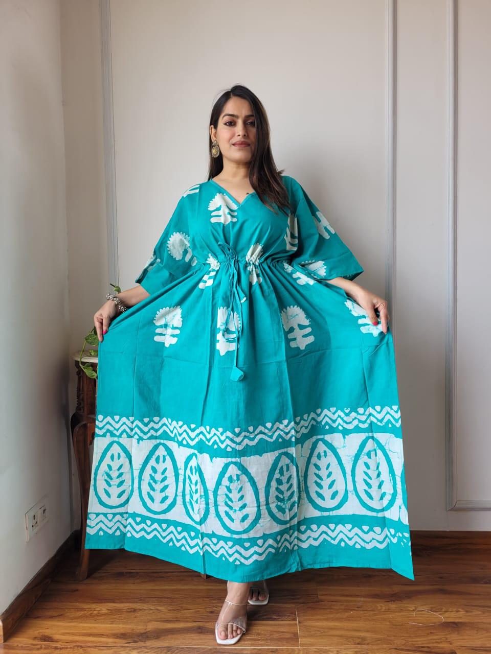 Exclusive New Added Hand Block printed KAFTAN 🔸️Authentic PRINT, with natural colours72