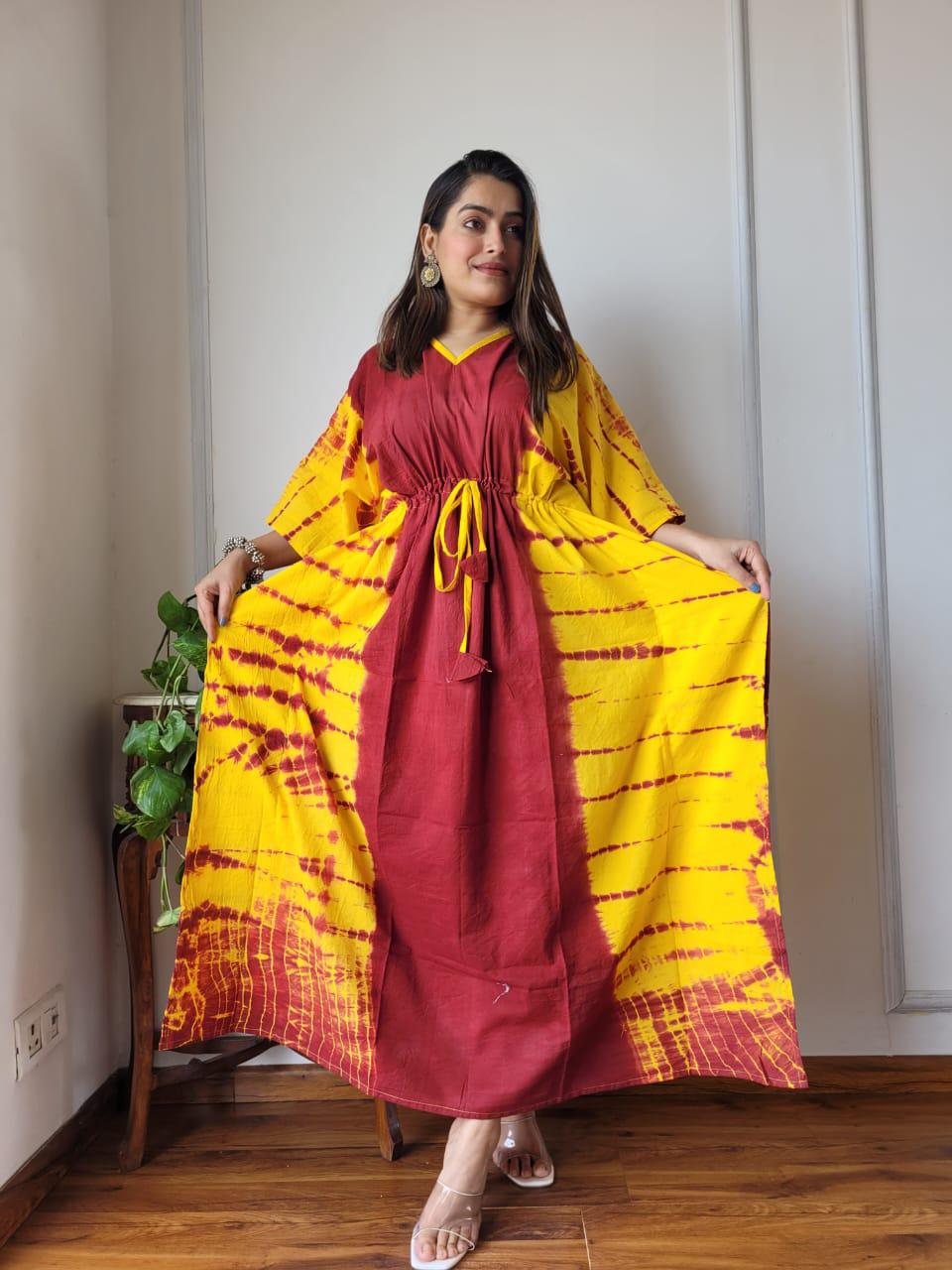 Exclusive New Added Hand Block printed KAFTAN 🔸️Authentic PRINT, with natural colours67