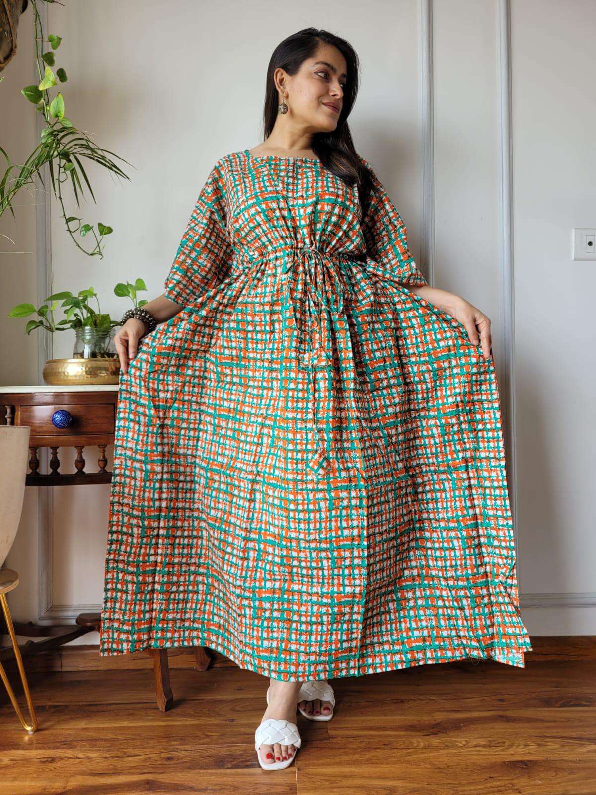 Exclusive New Added Hand Block printed KAFTAN 🔸️Authentic PRINT, with natural colours. 35