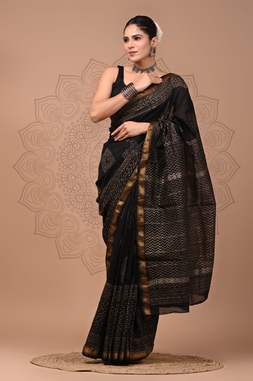 Premium Maheshwari Silk Saree (SWSRMAH135)