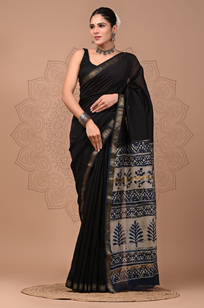 Premium Maheshwari Silk Saree (SWSRMAH134)