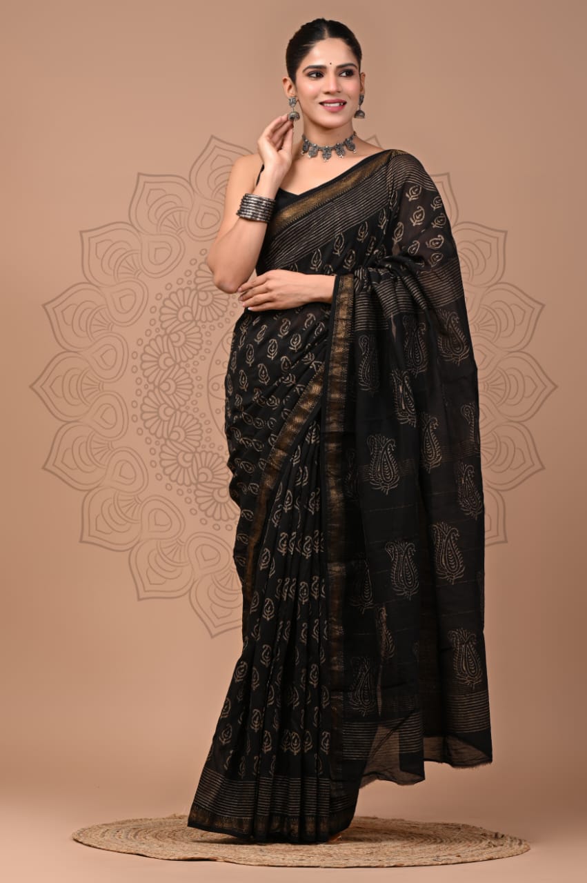 Premium Maheshwari Silk Saree (SWSRMAH132)