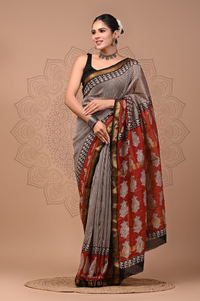 Premium Maheshwari Silk Saree (SWSRMA 129)