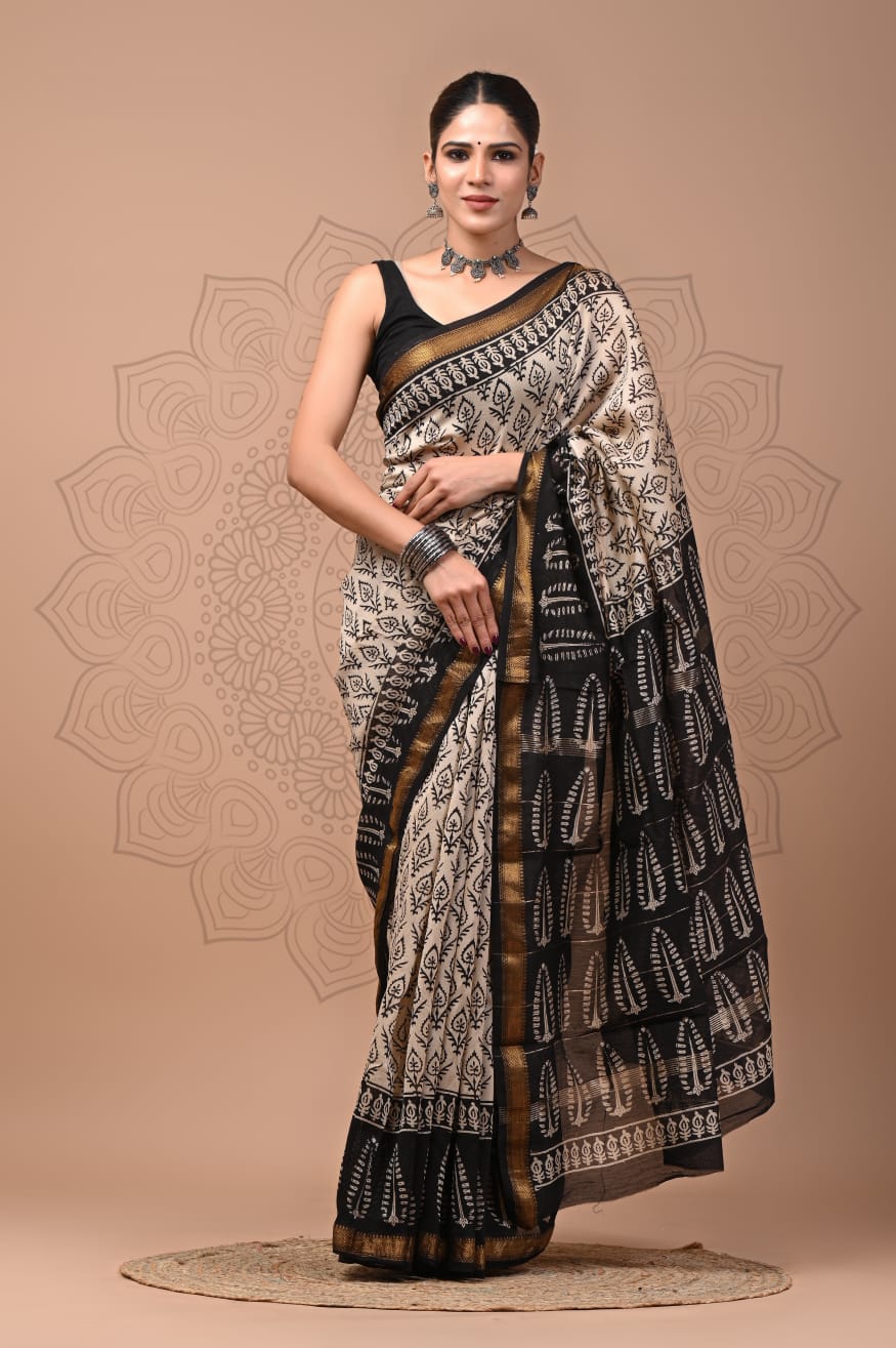 Premium Maheshwari Silk Saree (SWSRMAH120)