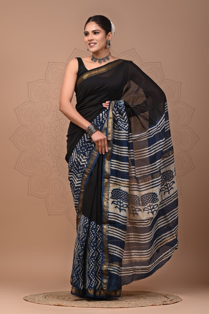 Premium Maheshwari Silk Saree (SWSRMAH109
