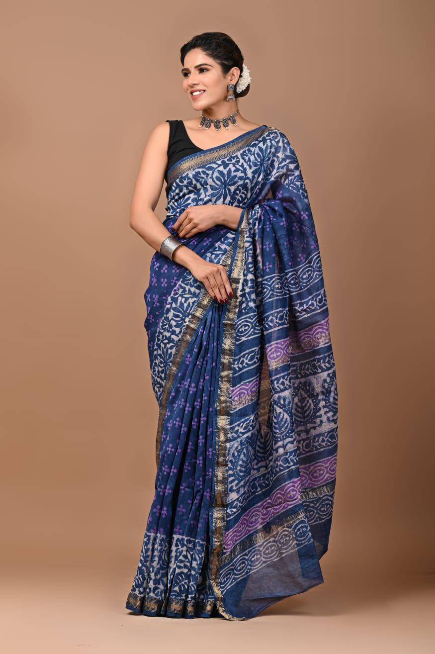 Premium Maheshwari Silk Saree (SWSRMAH24)