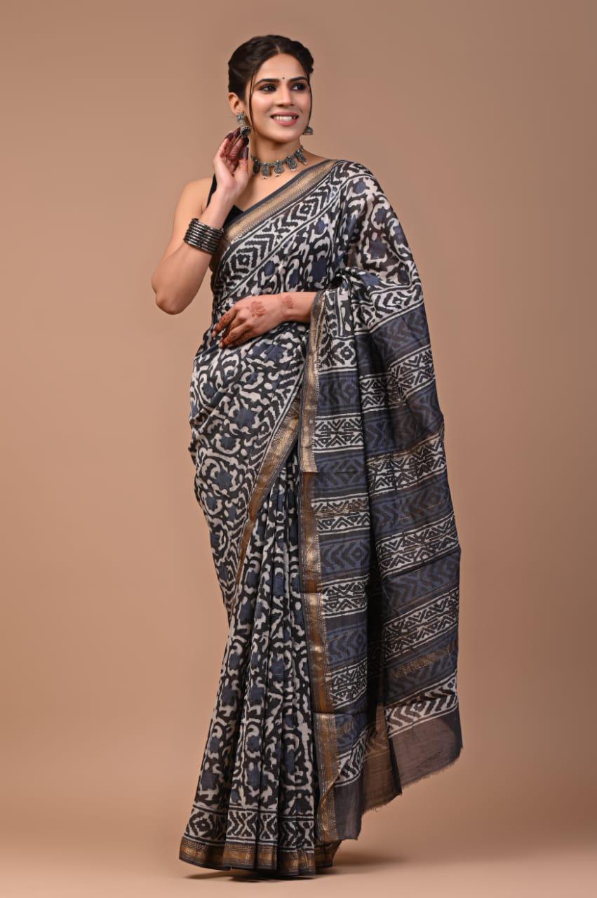 Premium Maheshwari Silk Saree (SWSRMAH28)