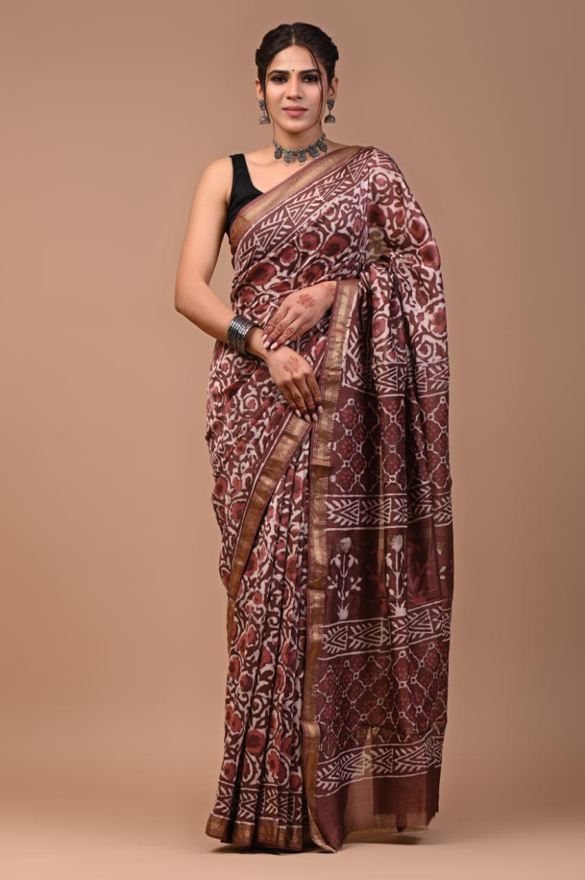 Premium Maheshwari Silk Saree (SWSRMAH27)