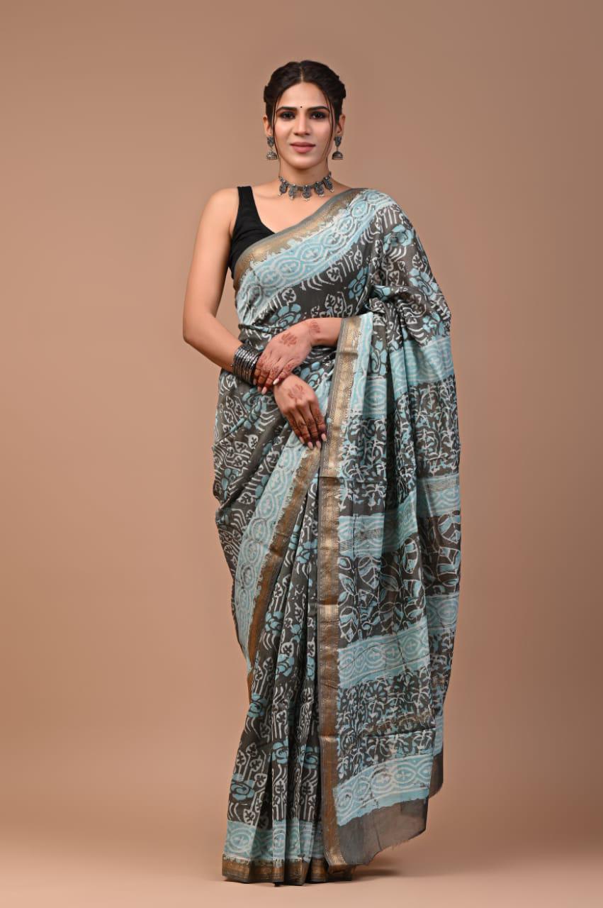 Premium Maheshwari Silk Saree (SWSRMAH30)