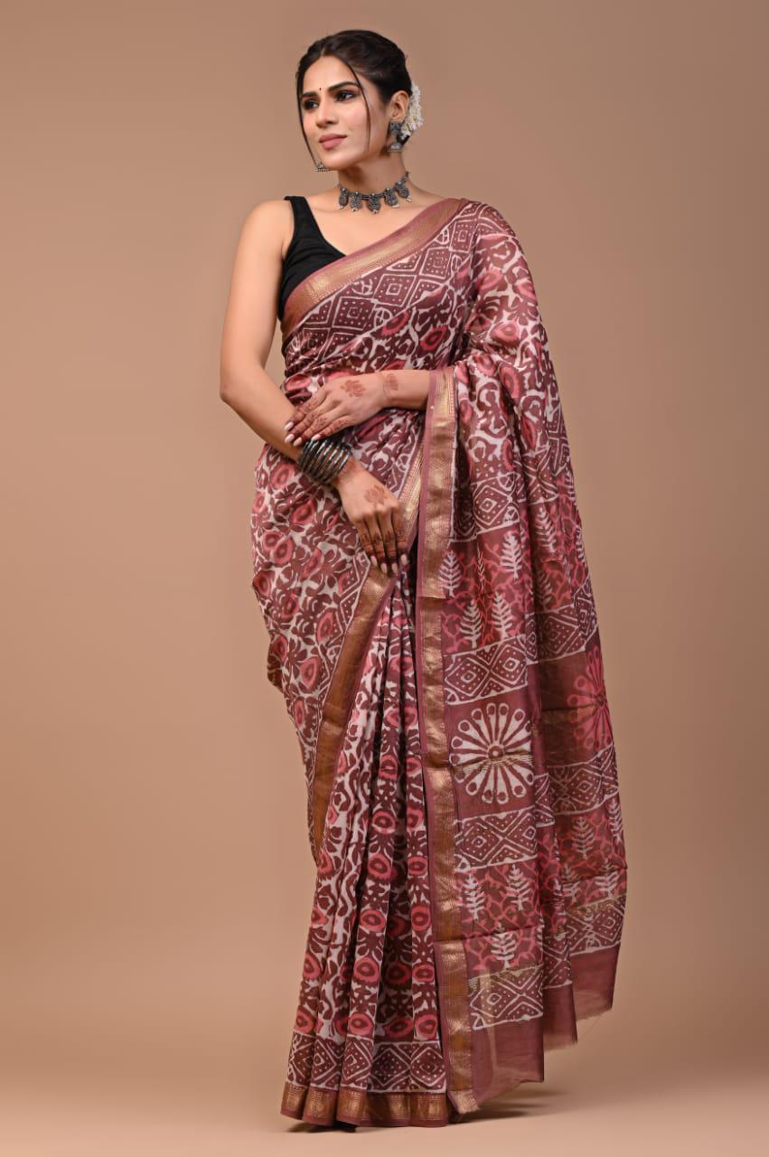 Premium Maheshwari Silk Saree (SWSRMAH31)