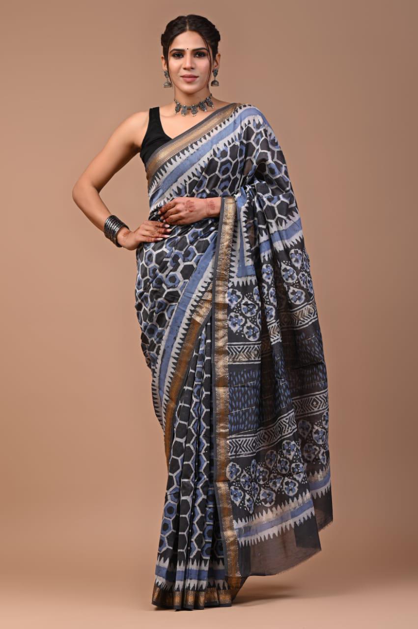 Premium Maheshwari Silk Saree (SWSRMAH32)