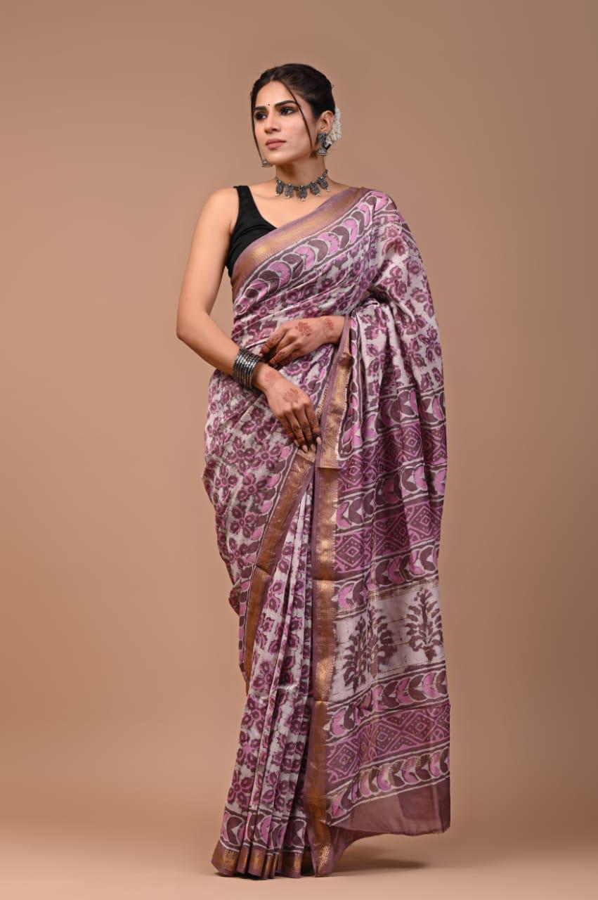 Premium Maheshwari Silk Saree (SWSRMAH33)