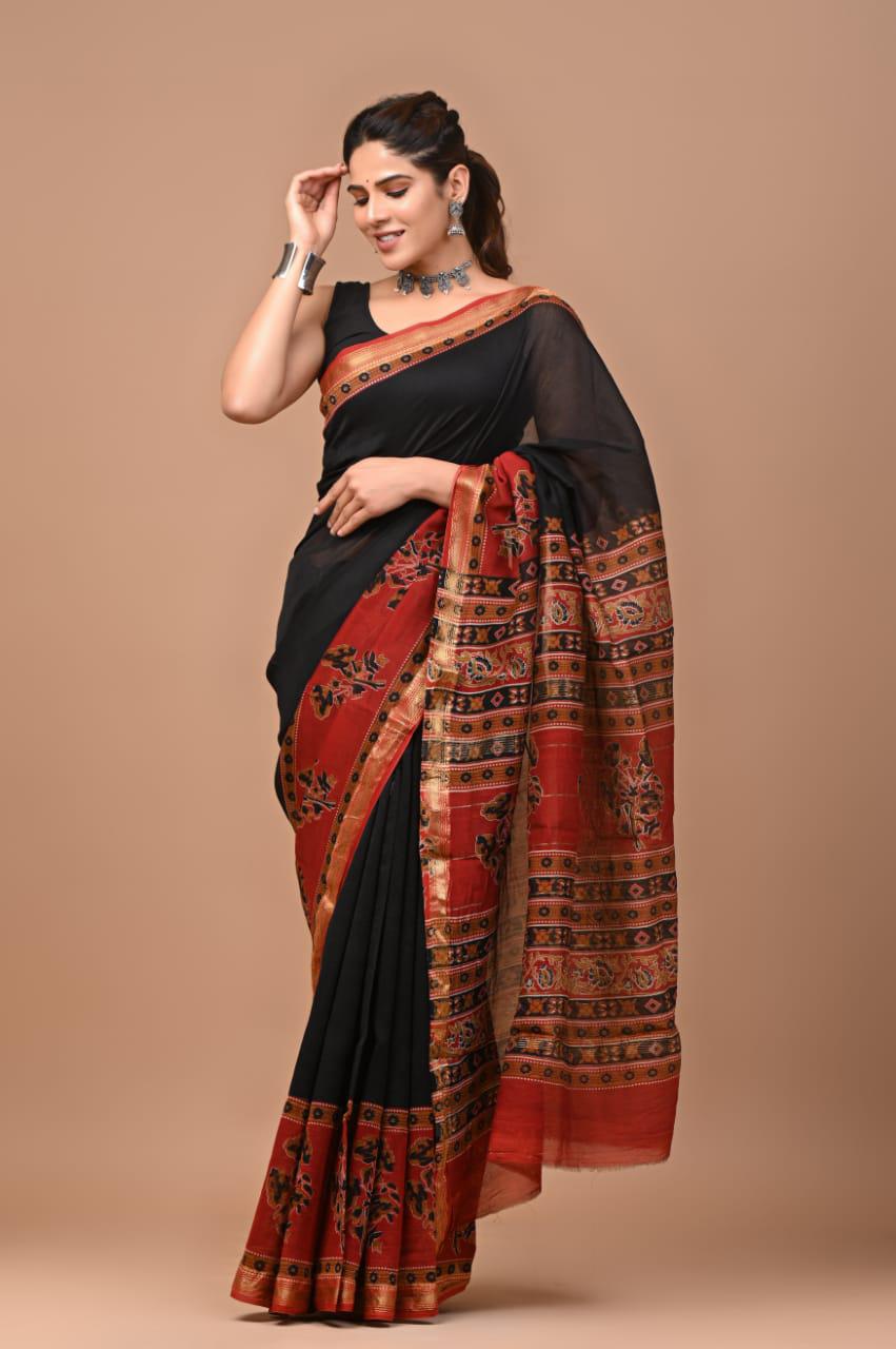 Premium Maheshwari Silk Saree (SWSRMAH35)