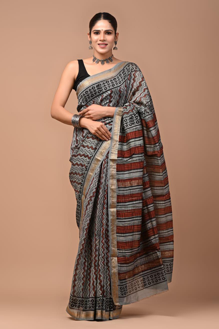 Premium Maheshwari Silk Saree (SWSRMAH37)