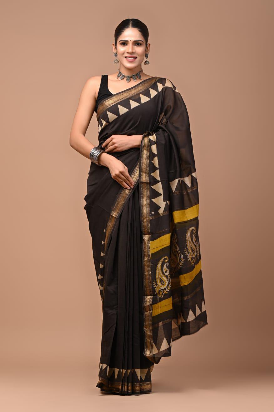 Premium Maheshwari Silk Saree (SWSRMAH41)