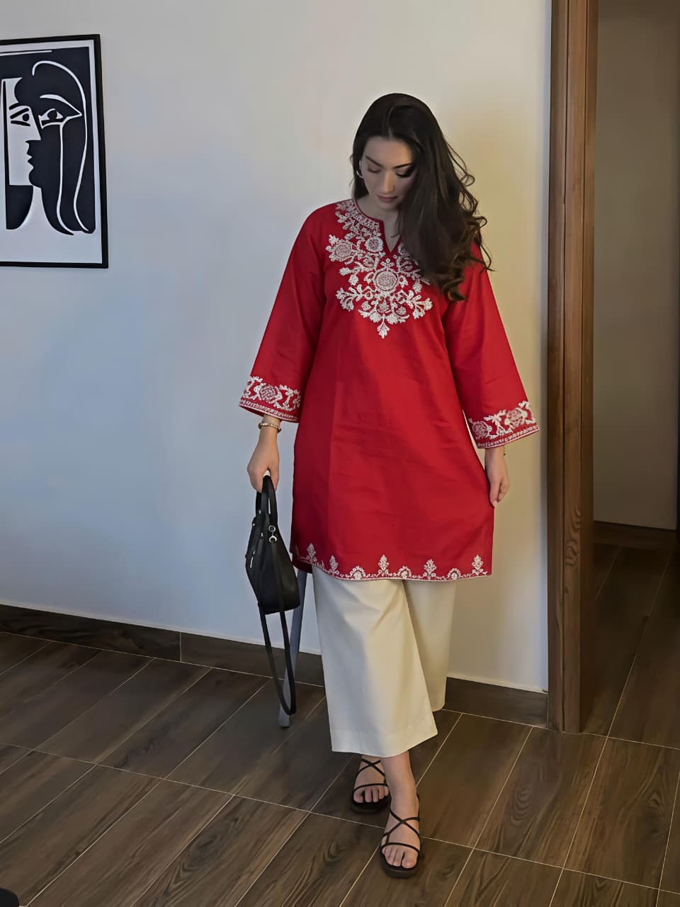 Presenting Our Premium heavy embroidery with pocket Jaipur Cord-Set (SWSK61)