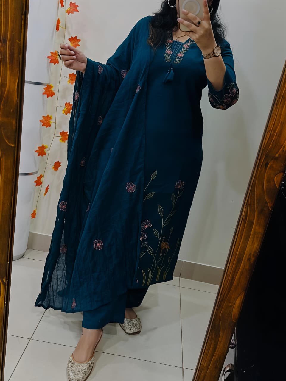 Kurti with pent with dupatta(RD45)