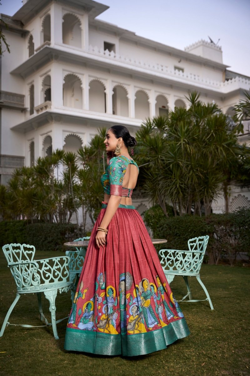 WEDDING SPECIAL DOLA SILK PRINTED LEHENGA CHOLI (WDN117) 02 - suitswala